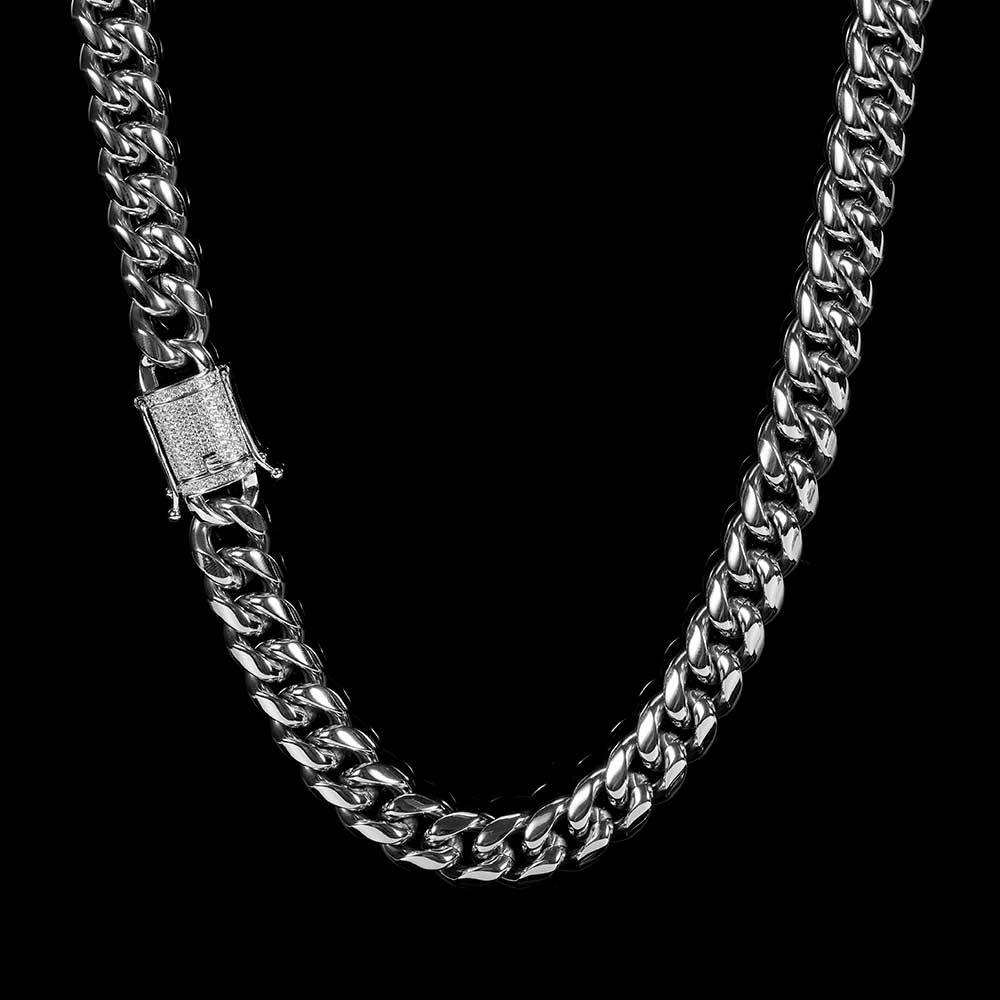 Vallarini Milano – 12mm Cuban Link Necklace & Bracelet Set