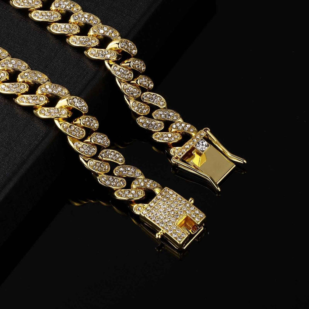 Vallarini Milano – 19mm Miami Cuban Link Necklace & Bracelet