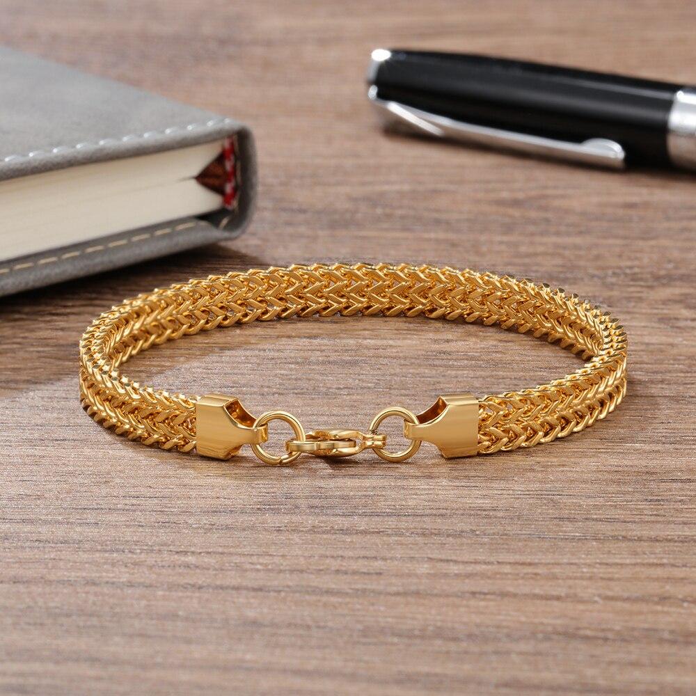 Vallarini Milano – Vintage Double-Grain Gold Chain Bracelet
