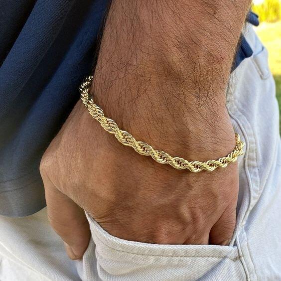 Vallarini Milano – Adjustable Rope Chain Bracelet with Zircon Details