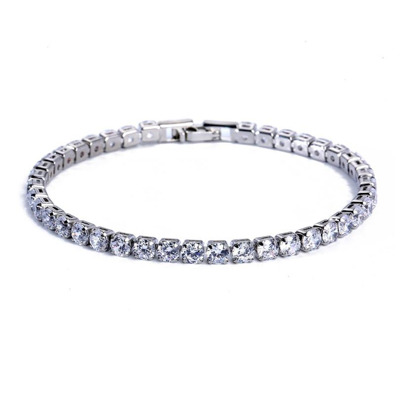 Vallarini Milano – Emerald CZ Tennis Chain Bracelet