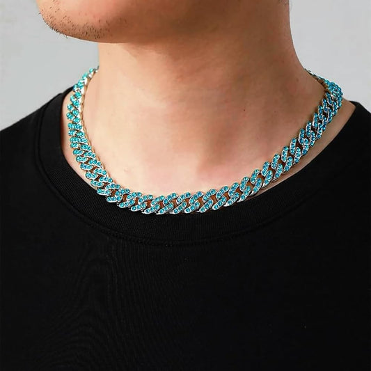 Vallarini Milano – Cuban Diamond Chain Necklace & Bracelet Set