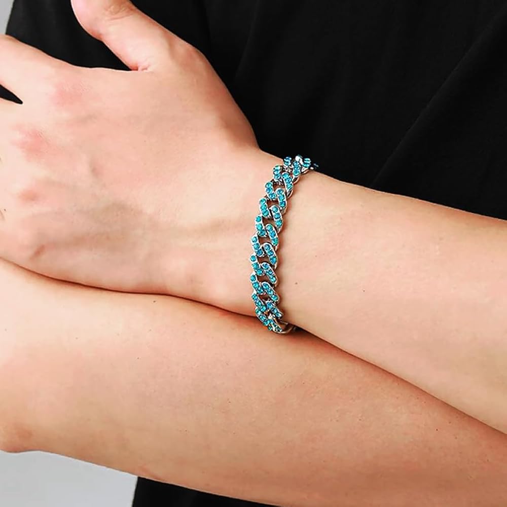 Vallarini Milano – Cuban Diamond Chain Necklace & Bracelet Set