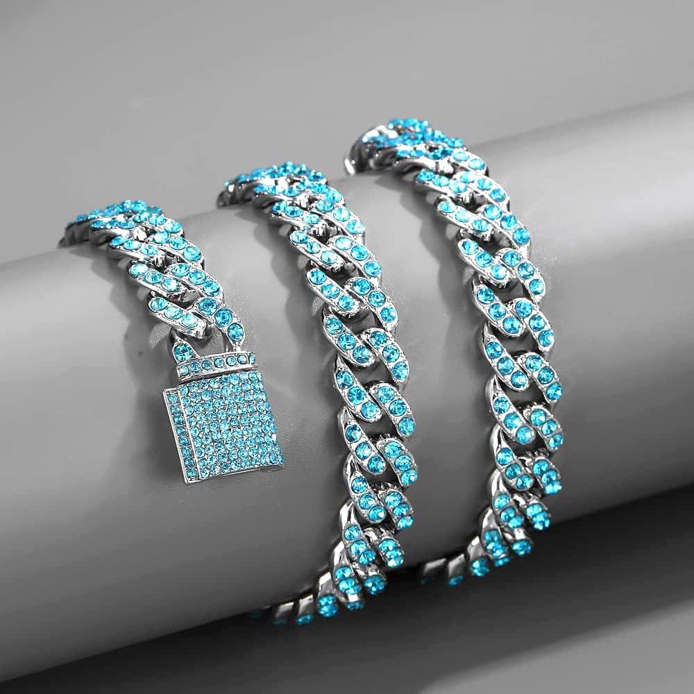 Vallarini Milano – Cuban Diamond Chain Necklace & Bracelet Set