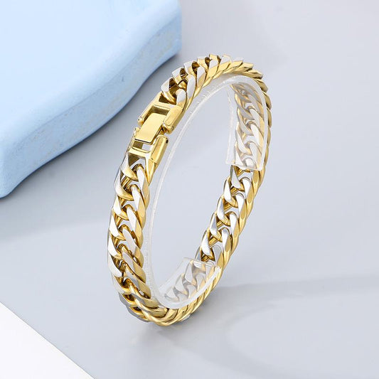 Vallarini Milano – Retro Cuban Titanium Bracelet