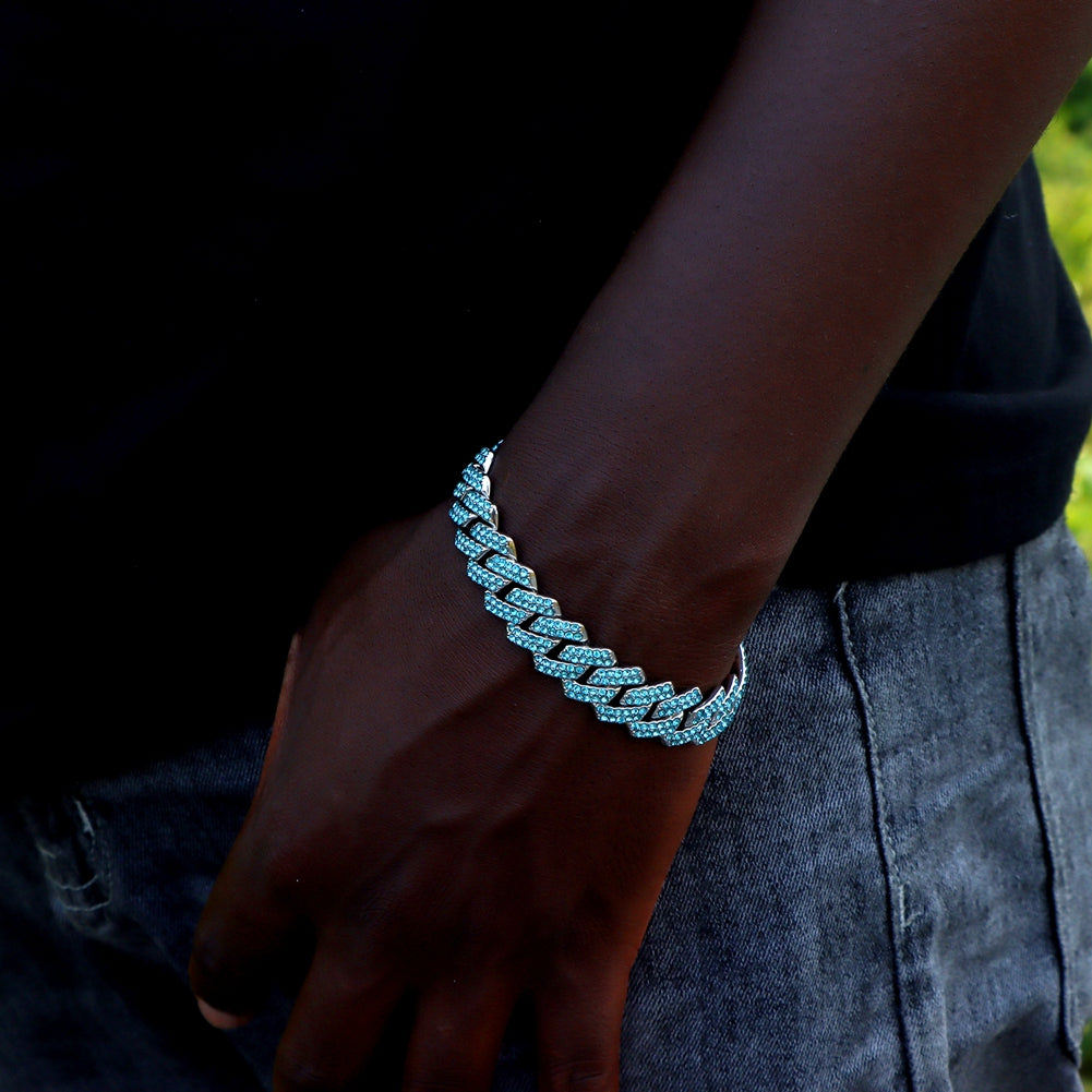Vallarini Milano – Cuban Diamond Chain Necklace & Bracelet Set