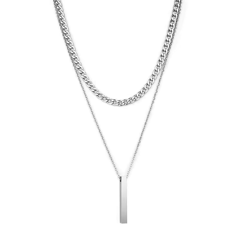 Vallarini Milano – Double Layer Cuban Chain Necklace
