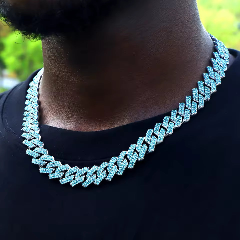 Vallarini Milano – Cuban Diamond Chain Necklace & Bracelet Set