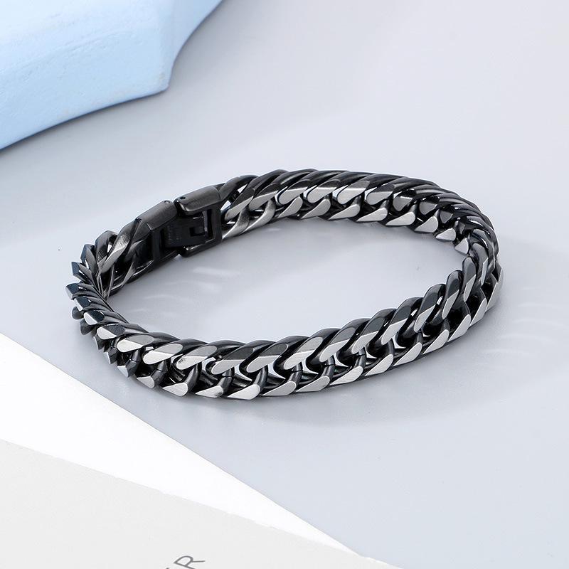 Vallarini Milano – Retro Cuban Titanium Bracelet