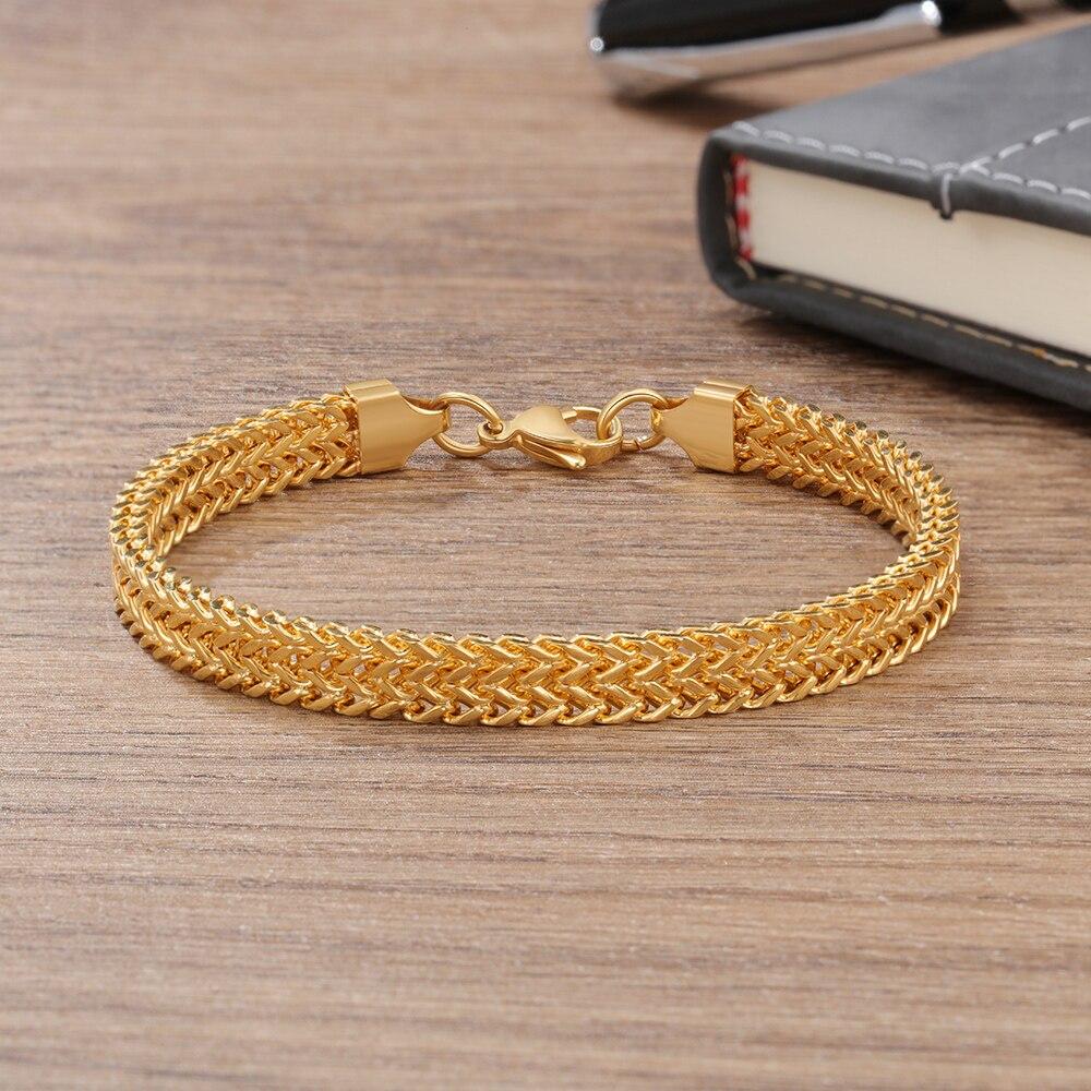 Vallarini Milano – Vintage Double-Grain Gold Chain Bracelet