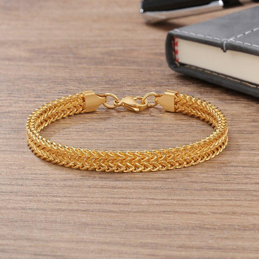 Vallarini Milano – Vintage Double-Grain Gold Chain Bracelet