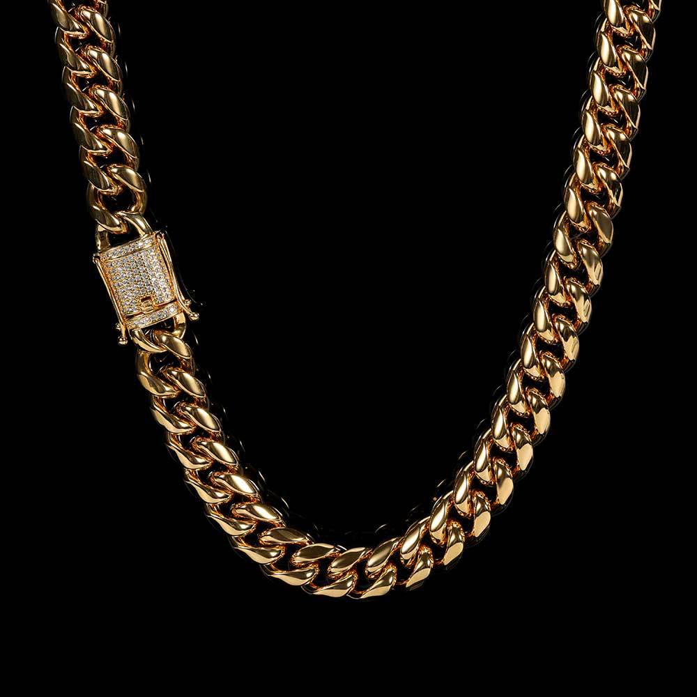Vallarini Milano – 12mm Cuban Link Necklace & Bracelet Set