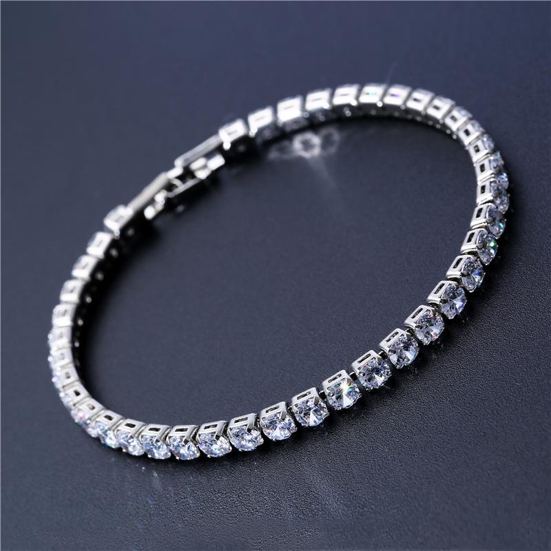 Vallarini Milano – Emerald CZ Tennis Chain Bracelet