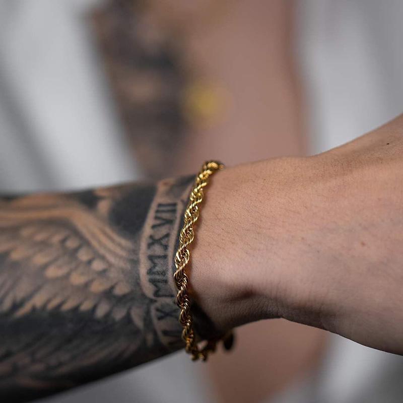 Vallarini Milano – Adjustable Rope Chain Bracelet with Zircon Details