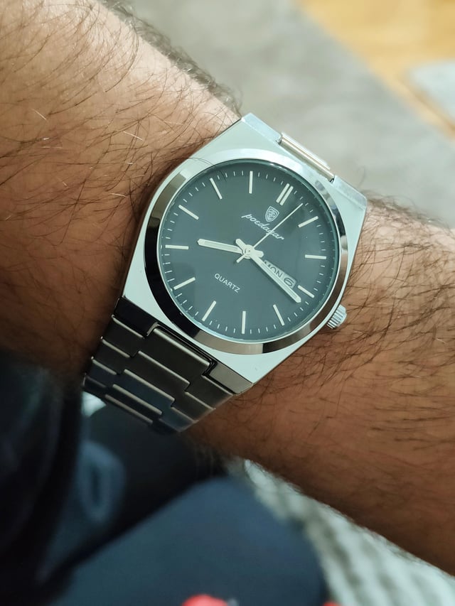Poedagar 36mm Men’s Watch – Sleek & Everyday Style