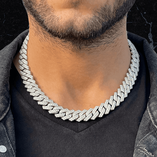 Vallarini Milano – 19mm Miami Cuban Link Necklace & Bracelet